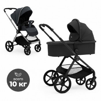 Коляска 2 в 1 Agex Life 2026, Black