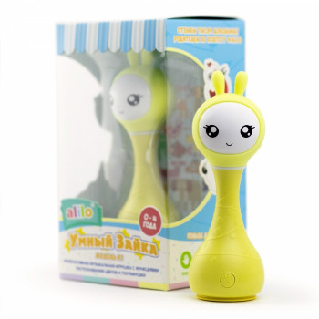 Музыкальная игрушка Зайка alilo R1 желтый