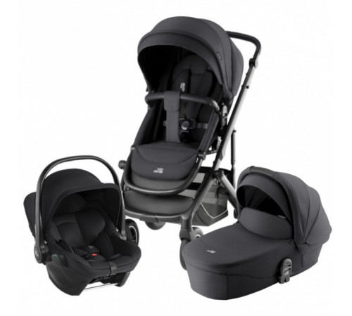 Коляска 3 в 1 Britax Roemer Smile 5Z Style и автокресло Baby-Safe Core Space Black, Carbon Black