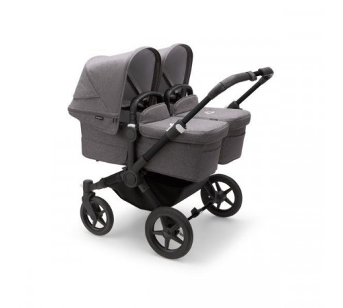 Коляска для двойни 2 в 1 Bugaboo Donkey 5 Twin шасси Black, Grey Melange