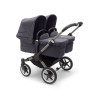 Коляска для двойни 2 в 1 Bugaboo Donkey 5 Twin шасси Graphite, Stormy Blue