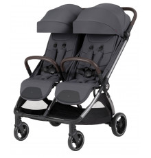 Прогулочная коляска для двойни Carrello Link, Cliff Grey