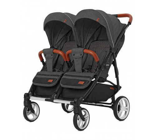 Коляска для двойни 2 в 1 Carrello Connect CRL-55021, Serious Black