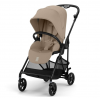 Коляска прогулочная Cybex Melio Carbon с дождевиком, Almond Beige