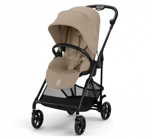 Коляска прогулочная Cybex Melio Carbon с дождевиком, Almond Beige