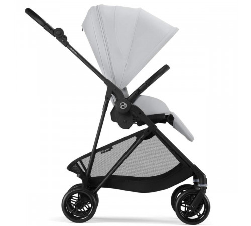 Коляска прогулочная Cybex Melio Carbon с дождевиком, Fog Grey