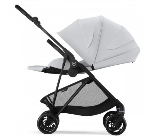 Коляска прогулочная Cybex Melio Carbon с дождевиком, Fog Grey