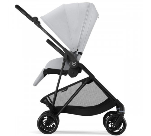 Коляска прогулочная Cybex Melio Carbon с дождевиком, Fog Grey