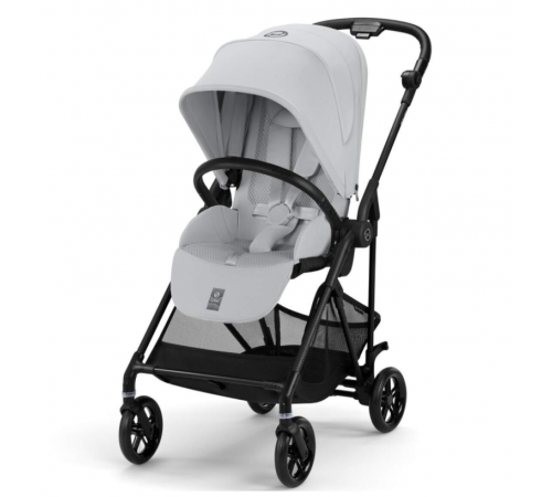 Коляска прогулочная Cybex Melio Carbon с дождевиком, Fog Grey