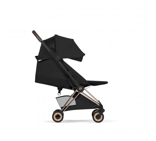 Прогулочная коляска Cybex Coya Style, Sepia Black шасси Rosegold (с дождевиком)