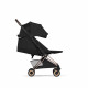Прогулочная коляска Cybex Coya Style, Sepia Black шасси Rosegold (с дождевиком)