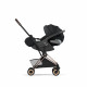 Прогулочная коляска Cybex Coya Style, Sepia Black шасси Rosegold (с дождевиком)
