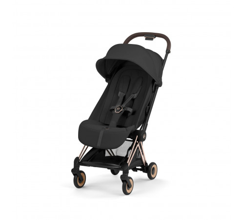 Прогулочная коляска Cybex Coya Style, Sepia Black шасси Rosegold (с дождевиком)