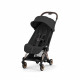 Прогулочная коляска Cybex Coya Style, Sepia Black шасси Rosegold (с дождевиком)