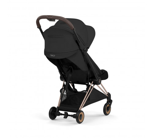 Прогулочная коляска Cybex Coya Style, Sepia Black шасси Rosegold (с дождевиком)