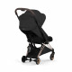 Прогулочная коляска Cybex Coya Style, Sepia Black шасси Rosegold (с дождевиком)