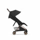 Прогулочная коляска Cybex Coya Style, Sepia Black шасси Rosegold (с дождевиком)