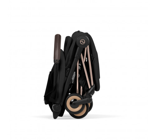 Прогулочная коляска Cybex Coya Style, Sepia Black шасси Rosegold (с дождевиком)