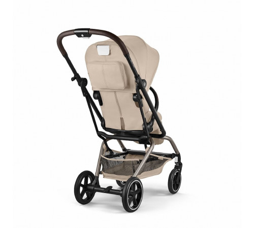 Прогулочная коляска Cybex Eezy S Twist+ 2 BLK, Almond Beige (с дождевиком и бампером)