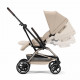Прогулочная коляска Cybex Eezy S Twist+ 2 BLK, Almond Beige (с дождевиком и бампером)