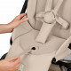 Прогулочная коляска Cybex Eezy S Twist+ 2 BLK, Almond Beige (с дождевиком и бампером)