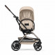 Прогулочная коляска Cybex Eezy S Twist+ 2 BLK, Almond Beige (с дождевиком и бампером)
