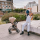 Прогулочная коляска Cybex Eezy S Twist+ 2 BLK, Dune Grey (с дождевиком и бампером)
