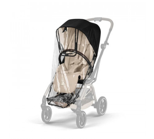 Прогулочная коляска Cybex Eezy S Twist+ 2 BLK, Dune Grey (с дождевиком и бампером)