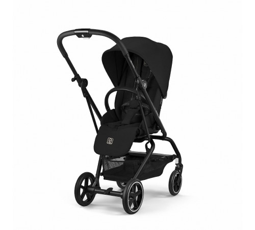 Прогулочная коляска Cybex Eezy S Twist+ 2 BLK, Magic Black (с дождевиком и бампером)