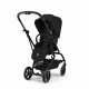 Прогулочная коляска Cybex Eezy S Twist+ 2 BLK, Magic Black (с дождевиком и бампером)
