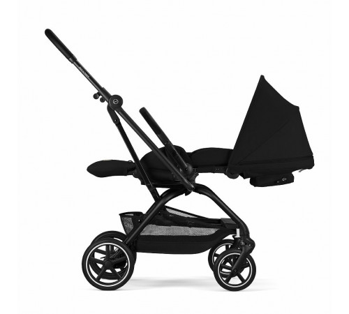 Прогулочная коляска Cybex Eezy S Twist+ 2 BLK, Magic Black (с дождевиком и бампером)