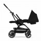 Прогулочная коляска Cybex Eezy S Twist+ 2 BLK, Magic Black (с дождевиком и бампером)