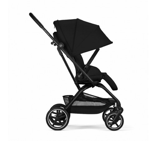 Прогулочная коляска Cybex Eezy S Twist+ 2 BLK, Magic Black (с дождевиком и бампером)