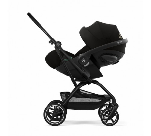 Прогулочная коляска Cybex Eezy S Twist+ 2 BLK, Magic Black (с дождевиком и бампером)