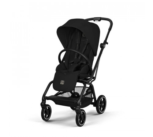 Прогулочная коляска Cybex Eezy S Twist+ 2 BLK, Magic Black (с дождевиком и бампером)