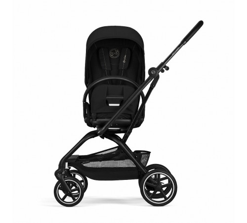 Прогулочная коляска Cybex Eezy S Twist+ 2 BLK, Magic Black (с дождевиком и бампером)
