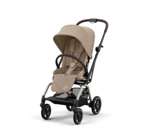 Коляска прогулочная Cybex Eezy S Twist+ 2 SLV (с дождевиком и бампером), Almond Beige