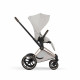 Коляска 2 в 1 Cybex Priam V Style, City Grey шасси Rosegold