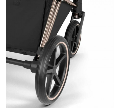 Коляска 2 в 1 Cybex Priam V Style, Coconut Brown шасси Rosegold