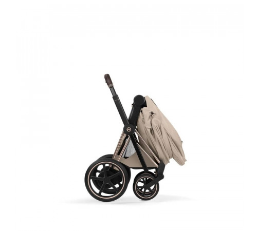 Коляска 2 в 1 Cybex Priam V Style, Cozy Beige шасси Rosegold