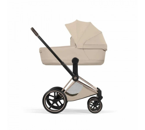 Коляска 2 в 1 Cybex Priam V Style, Cozy Beige шасси Rosegold