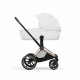 Коляска 2 в 1 Cybex Priam V Style, Off White шасси Rosegold