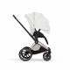 Коляска 2 в 1 Cybex Priam V Style, Off White шасси Rosegold