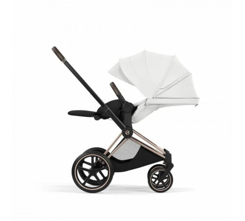 Коляска 2 в 1 Cybex Priam V Style, Off White шасси Rosegold