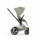Коляска 2 в 1 Cybex Priam V Style, Sage Green шасси Rosegold