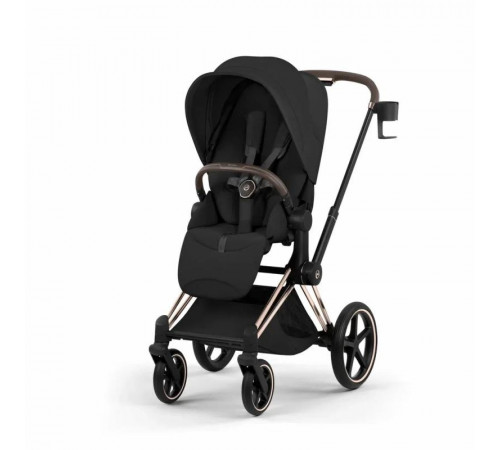 Коляска 2 в 1 Cybex Priam V Style, Sepia Black шасси Rosegold