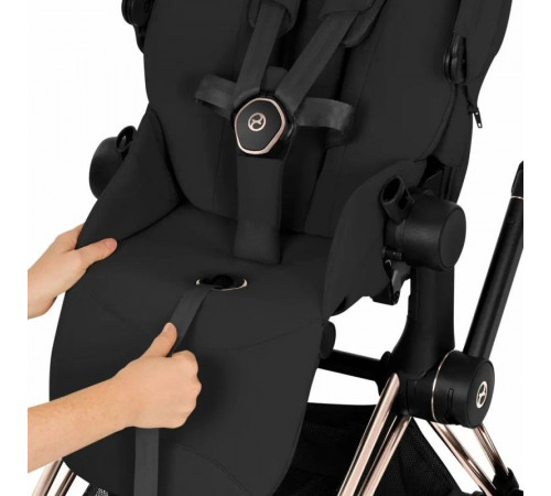 Коляска 2 в 1 Cybex Priam V Style, Sepia Black шасси Rosegold
