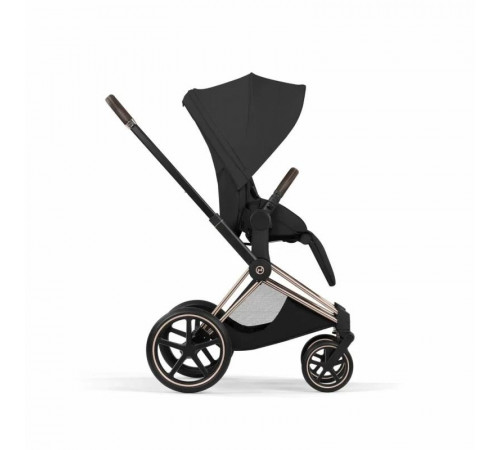 Коляска 2 в 1 Cybex Priam V Style, Sepia Black шасси Rosegold