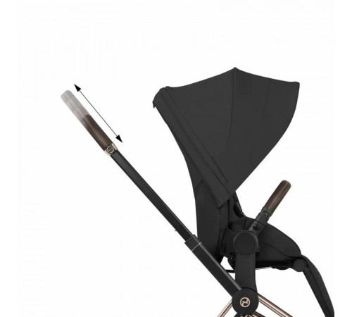 Коляска 2 в 1 Cybex Priam V Style, Sepia Black шасси Rosegold