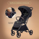 Коляска прогулочная Kidzi Breezy, Black